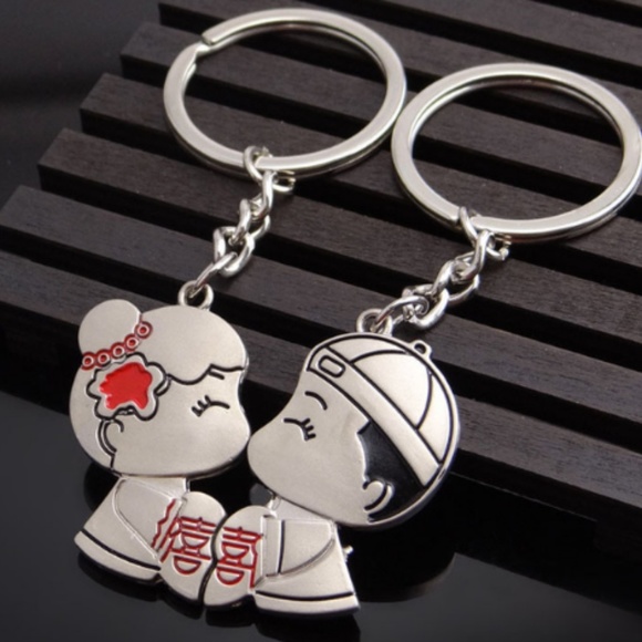 Couple relationship Keychain 2 keychain pair love - Picture 1 of 1